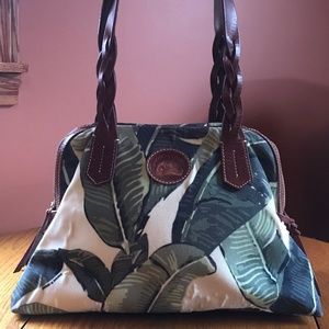Dooney & Bourke Banana Leaf Dome Satchel GUC